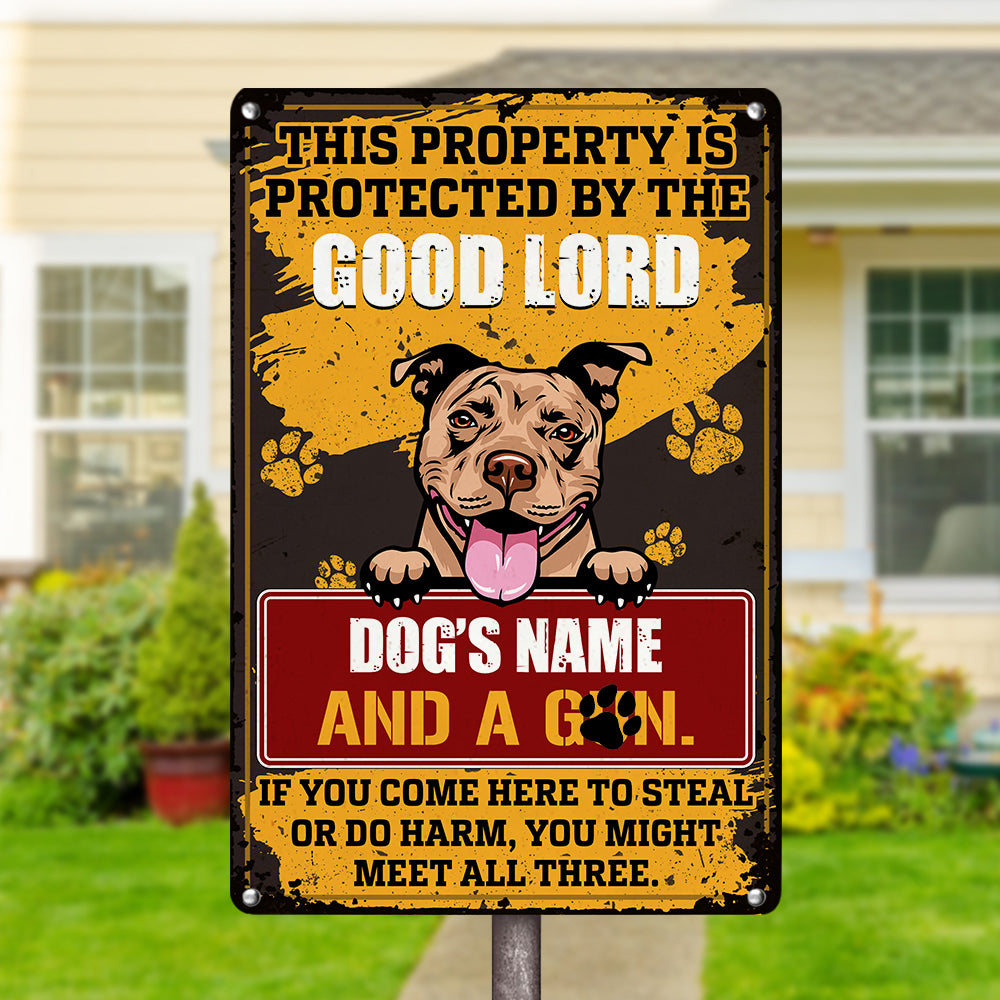 Personalized Dog Funny Metal Sign JL231 87O36
